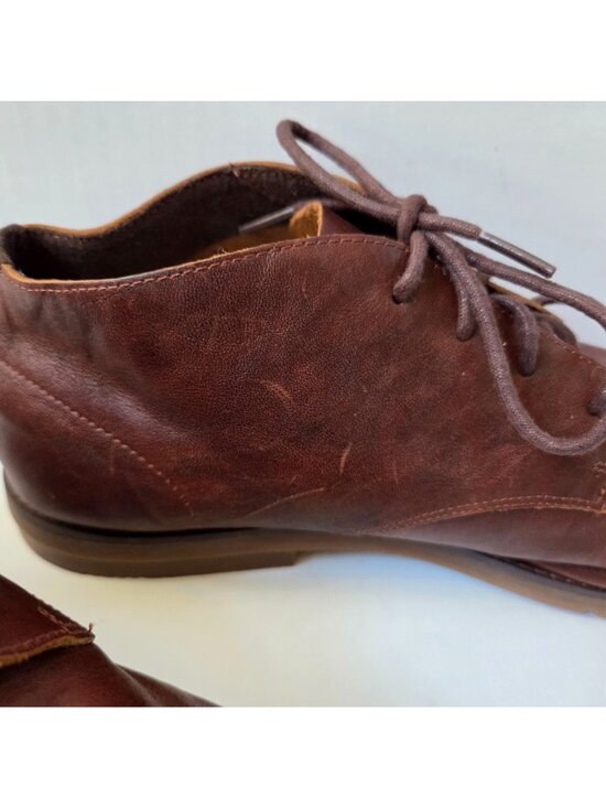 Timberland Chukka Boots Mens 11.5 Brown Leather Yorkdale Lace Up Ortholite A22GK